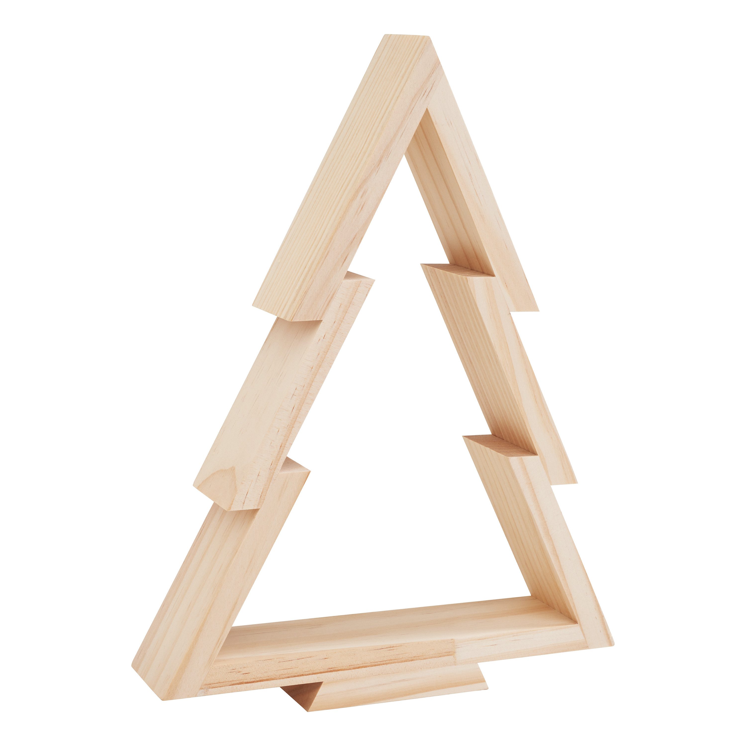 VBS Künstlicher Weihnachtsbaum Holz-Weihnachtsbaum, Kiefernholz, H 32,5 x L 24,5 cm