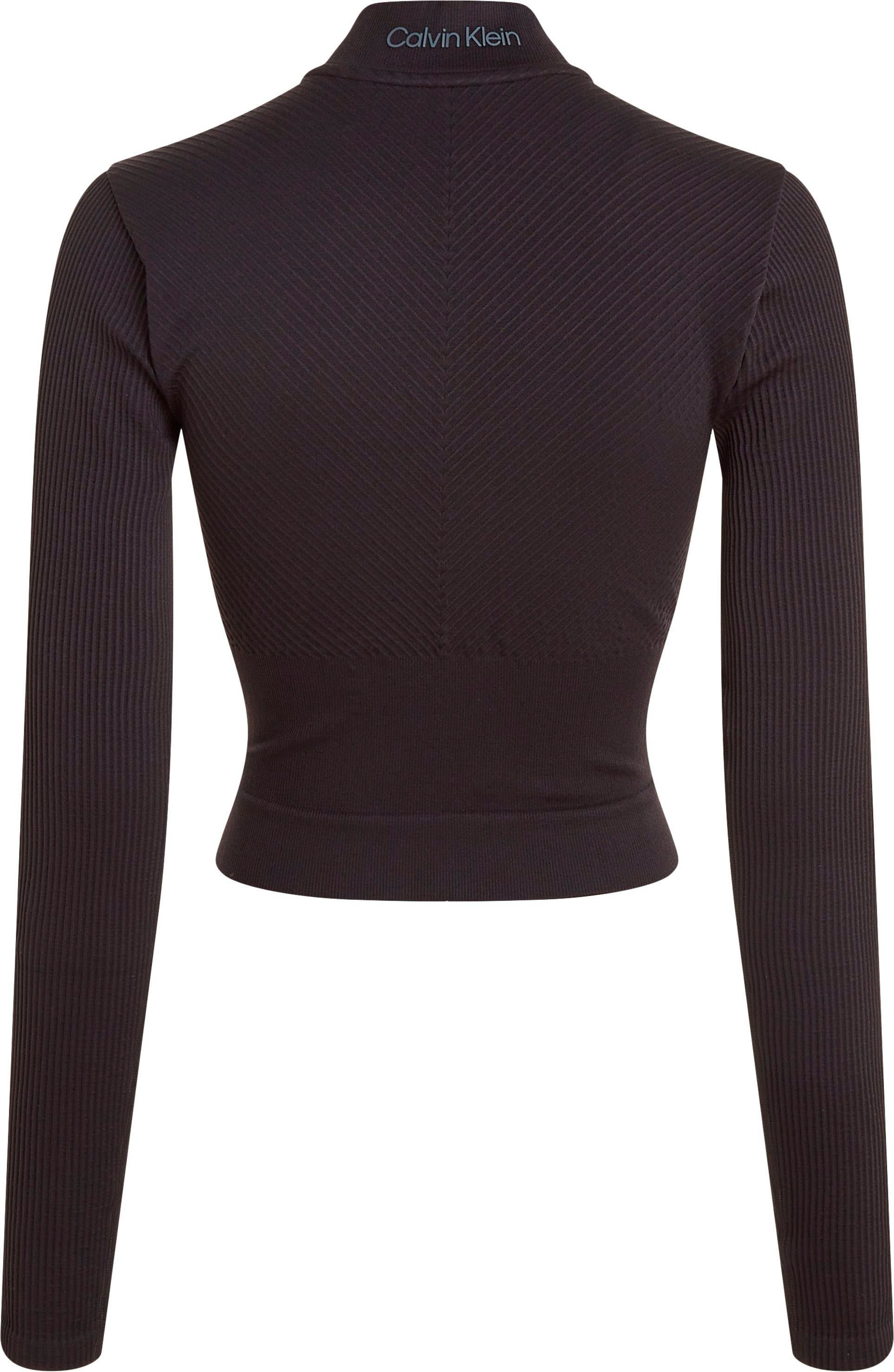 Zip Jacket WO Calvin Seamless Klein Full schwarz Sport - Stehkragenpullover