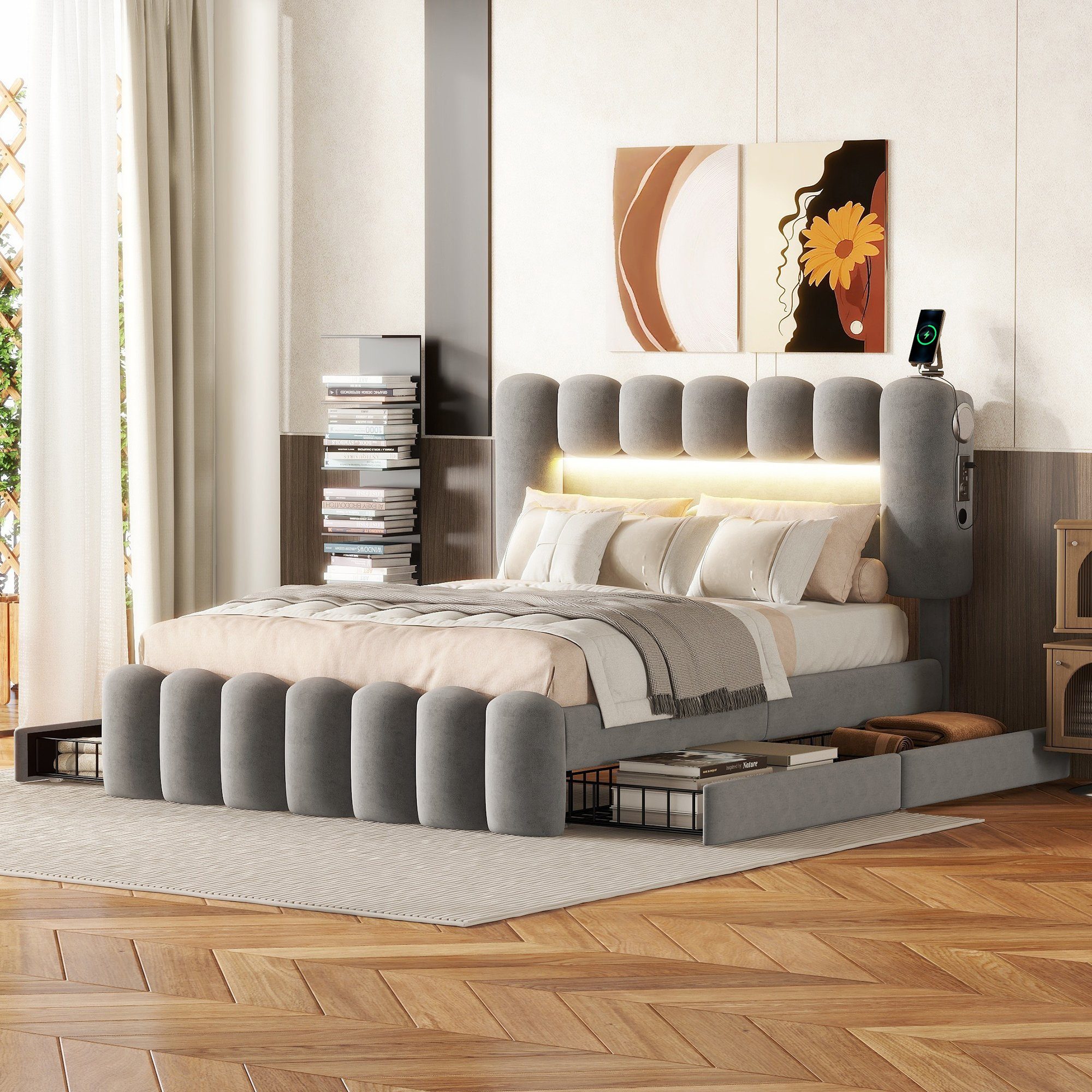 HAUSS SPOLE Polsterbett Polsterbett Funktionsbett Bettrahmen günstig online kaufen