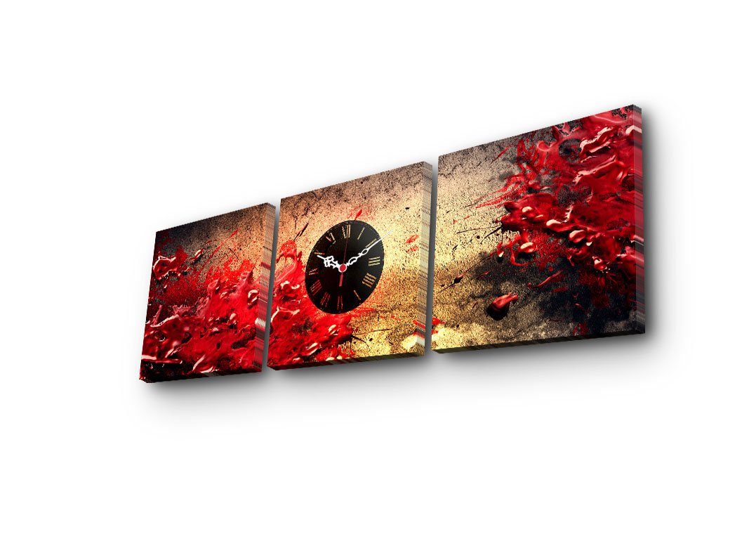 Wanduhr Leinwand Wallity