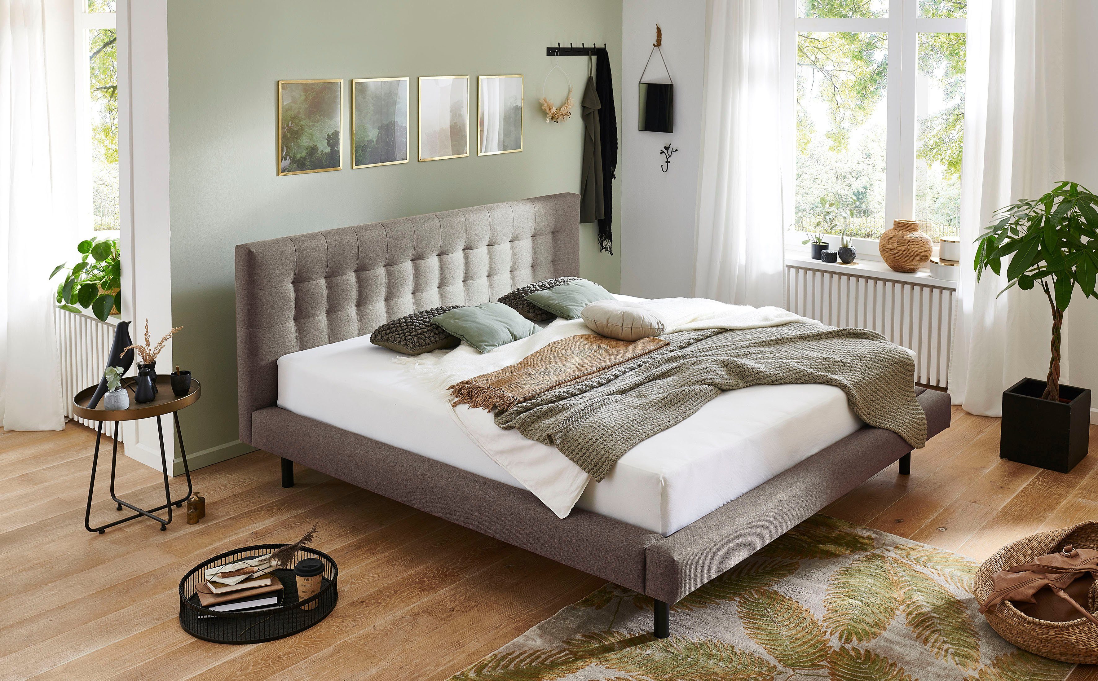 Home affaire Polsterbett Tobjörn, Mit breitem Futon-Rahmen