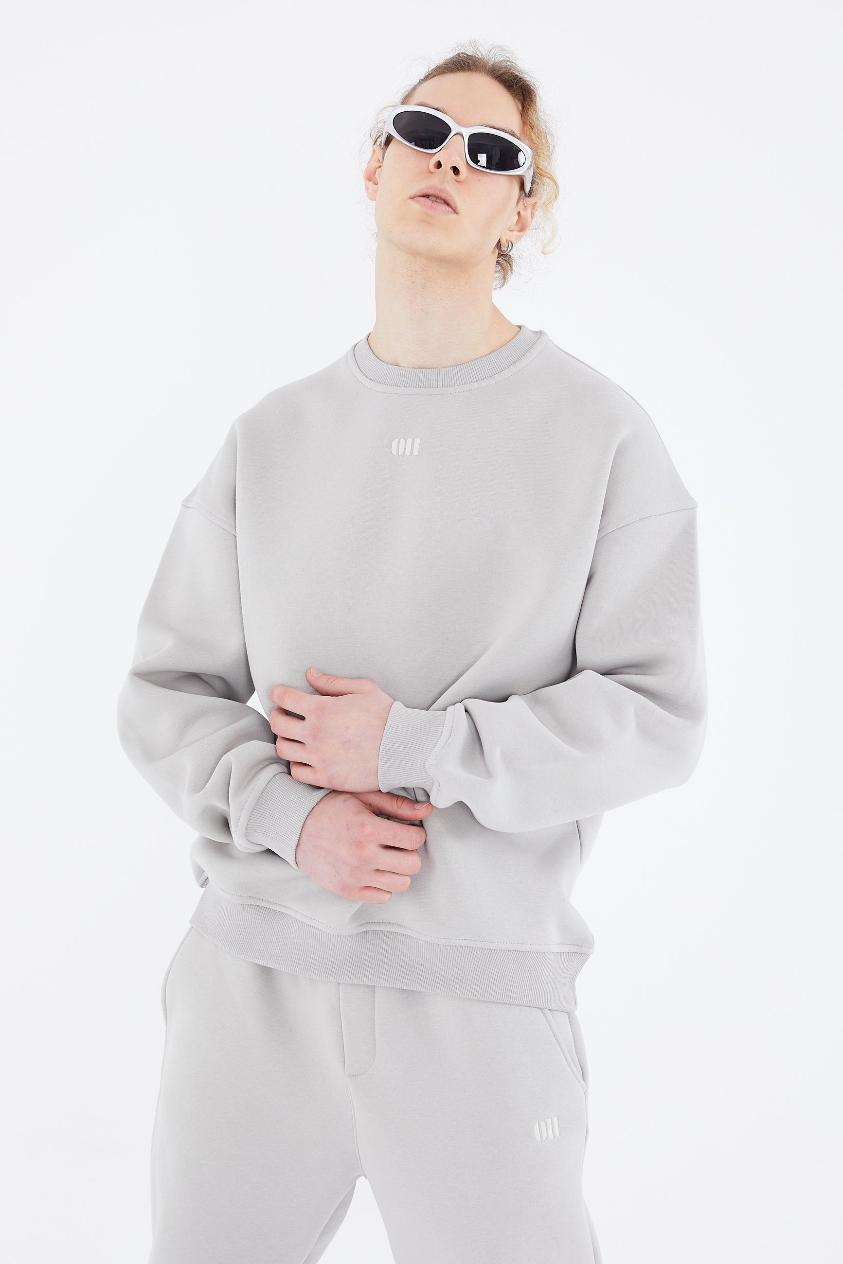 COFI Casuals Sweatshirt Basic Sweatshirt Oversize Fit Pullover Unisex