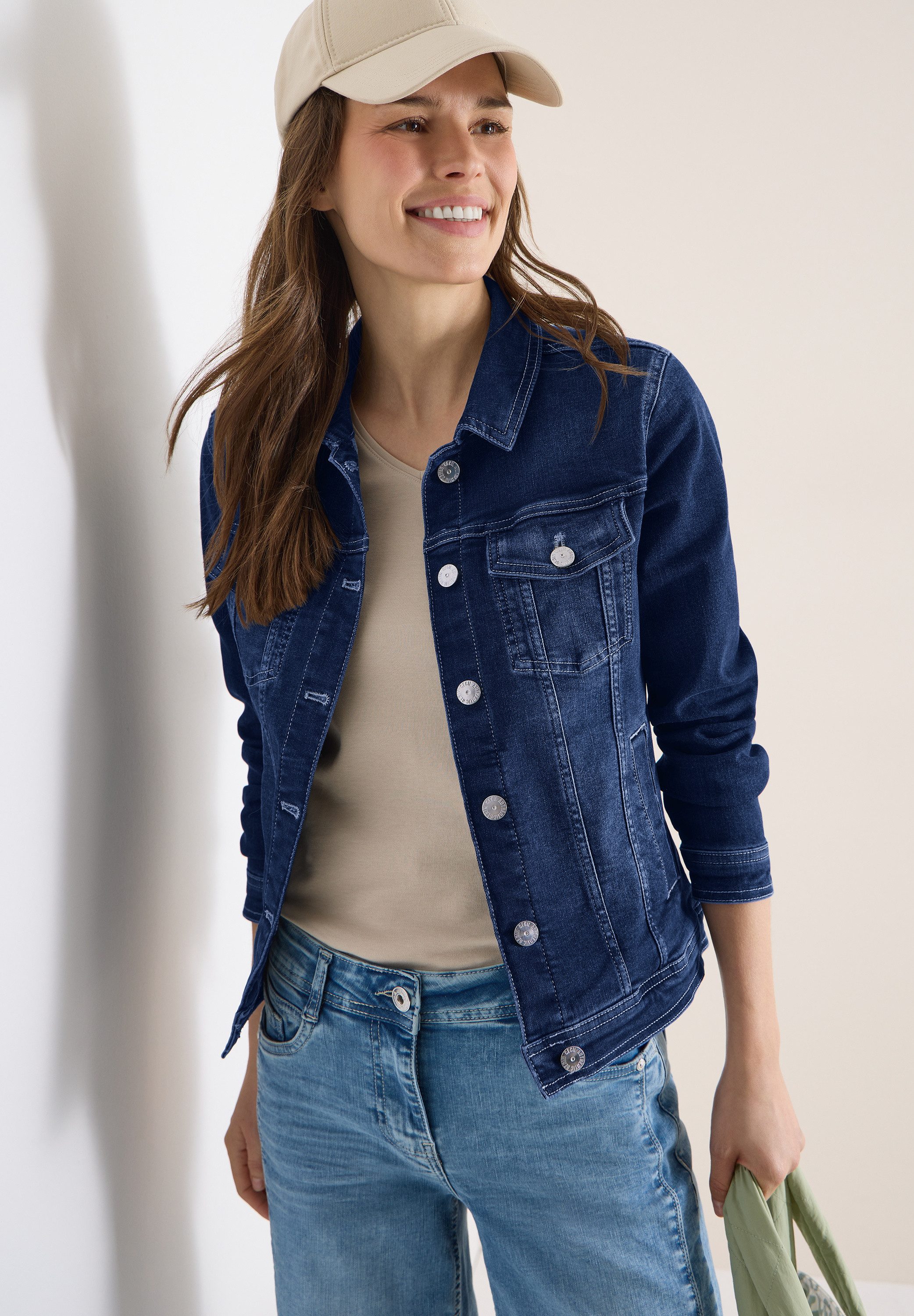 CECIL Jeansjacke mit Knopfleiste günstig online kaufen