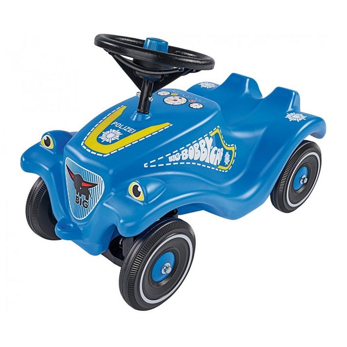 BIG Rutscherauto Outdoor Spielzeug Fahrzeug Bobby Car Classic Polizei blau 800056127