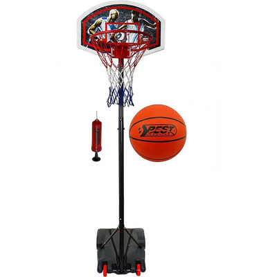 Best Sporting Basketballkorb Basketballständer 165-205cm + Ball und Pumpe
