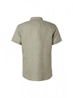 NO EXCESS Rundhalspullover Shirt Short Sleeve Linen Solid