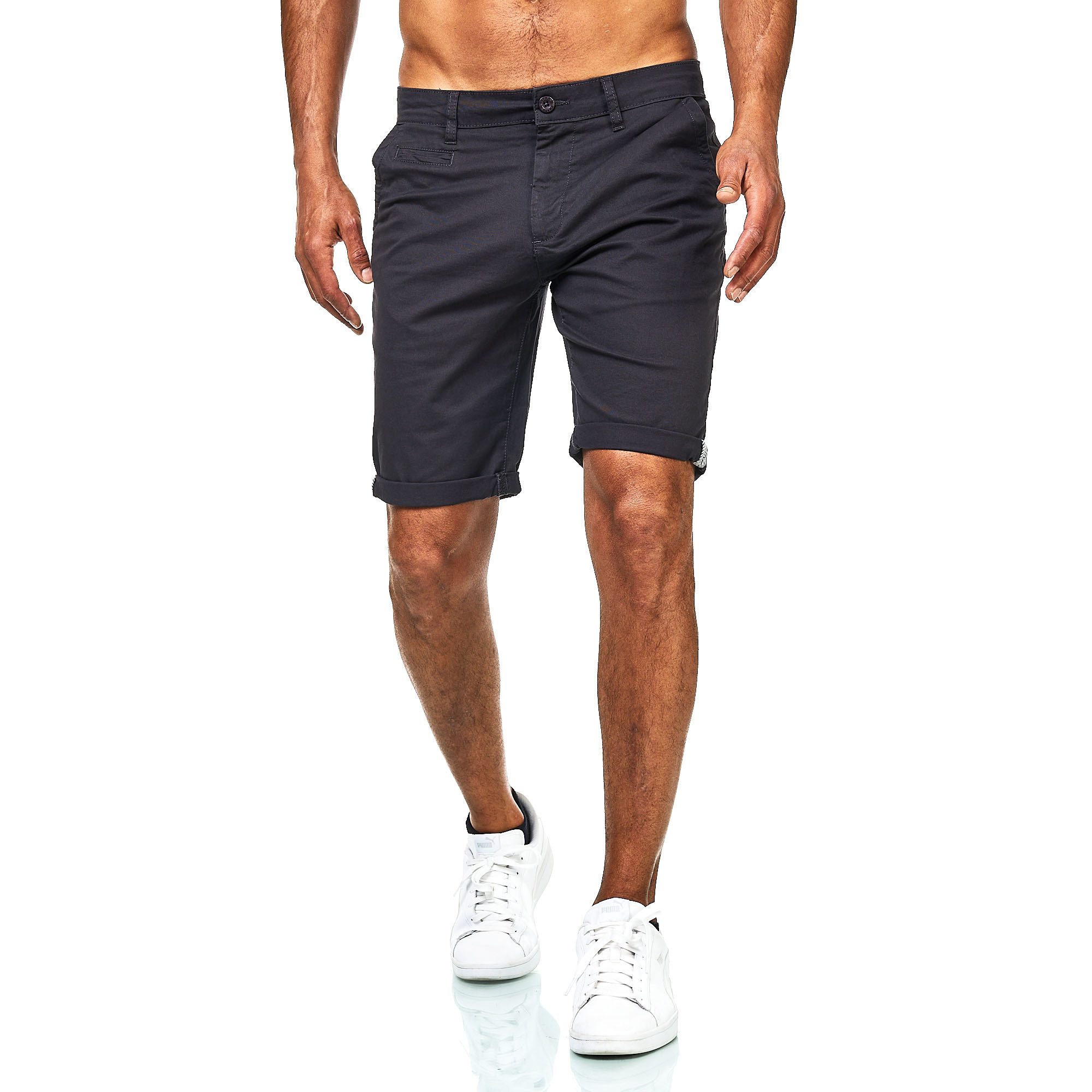 D'MARO Chinoshorts Kurze Hosen Herren - Shorts Männer - Sommer-Hose Elasthan, Bermuda, Casual
