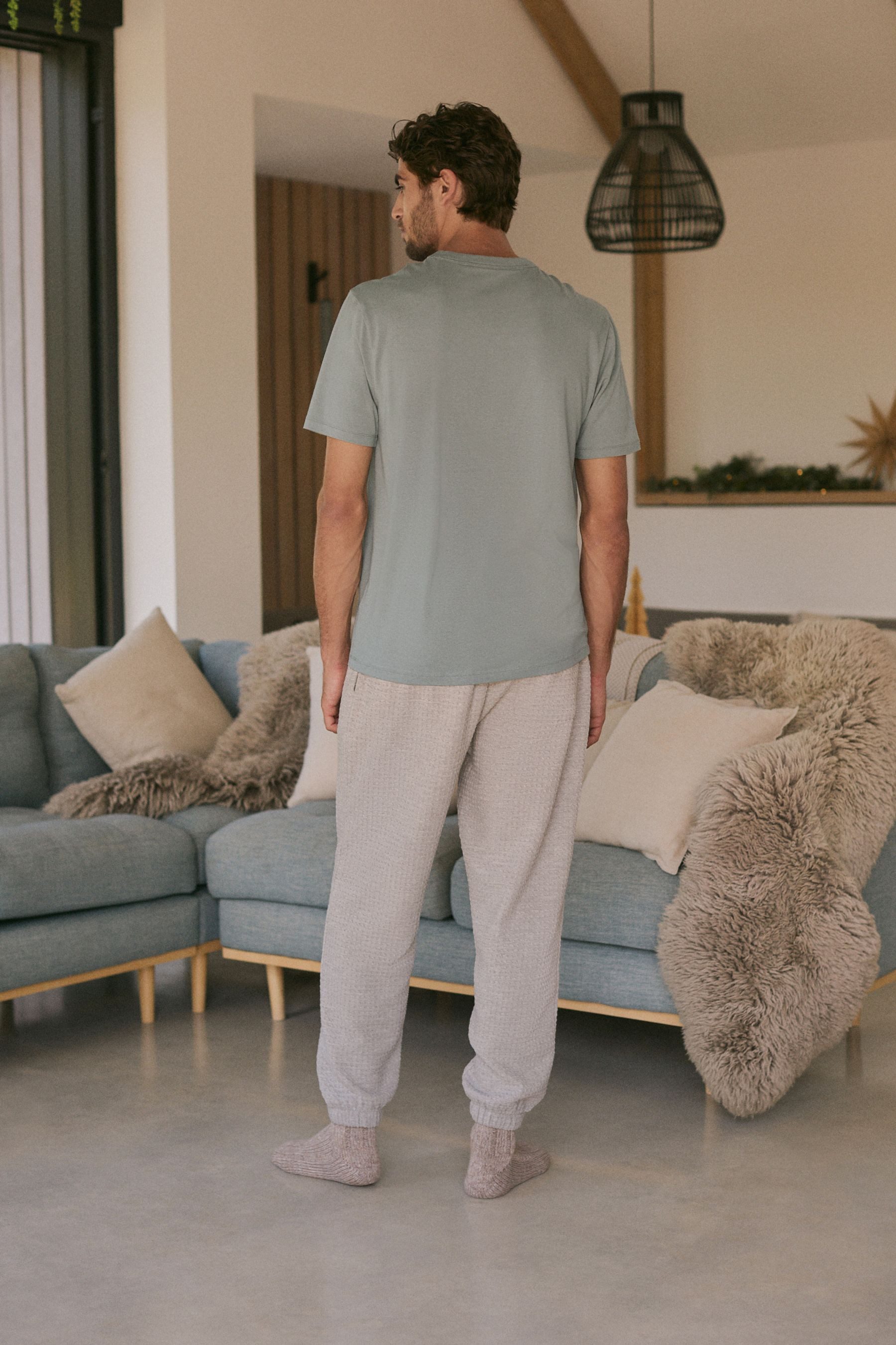 Next Pyjama EDIT Schlafanzug aus strukturiertem günstig online kaufen