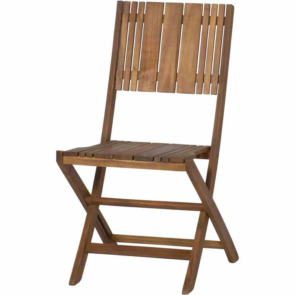 Gartentrends Klappstuhl FALUN, in natur geölt, Akazienholz - 54,5x89x46cm (BxHxT)