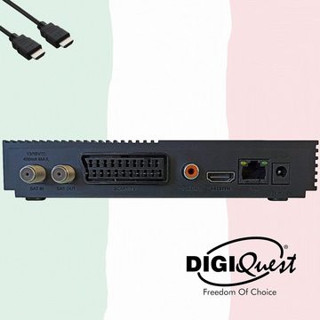 DIGIQuest Ti9 DVB-S2 FHD Sat Receiver zertifiziert mit aktiviertert TiVuSat HD SAT-Receiver