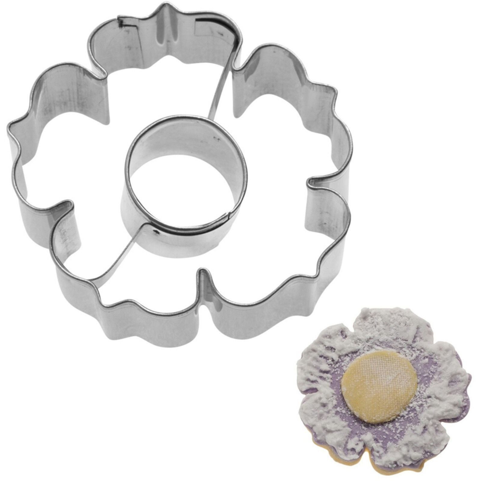 Ausstechform Rosette-Kreis Ausstecher 5,5 cm – Edelstahl, 6er Set