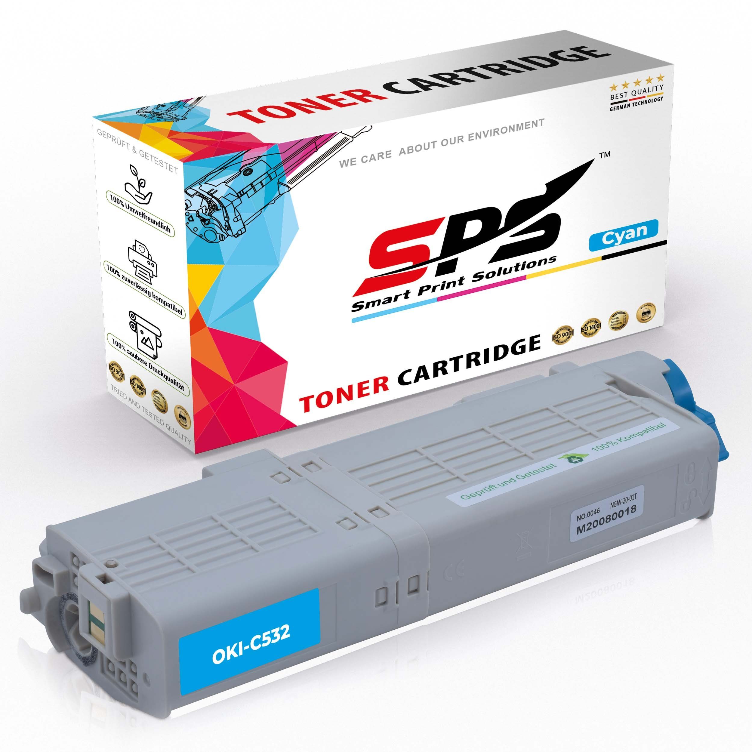SPS Tonerkartusche Kompatibel für OKI C 542 (46490607) Toner-Kit Cyan, (1er Pack, 1x Toner)