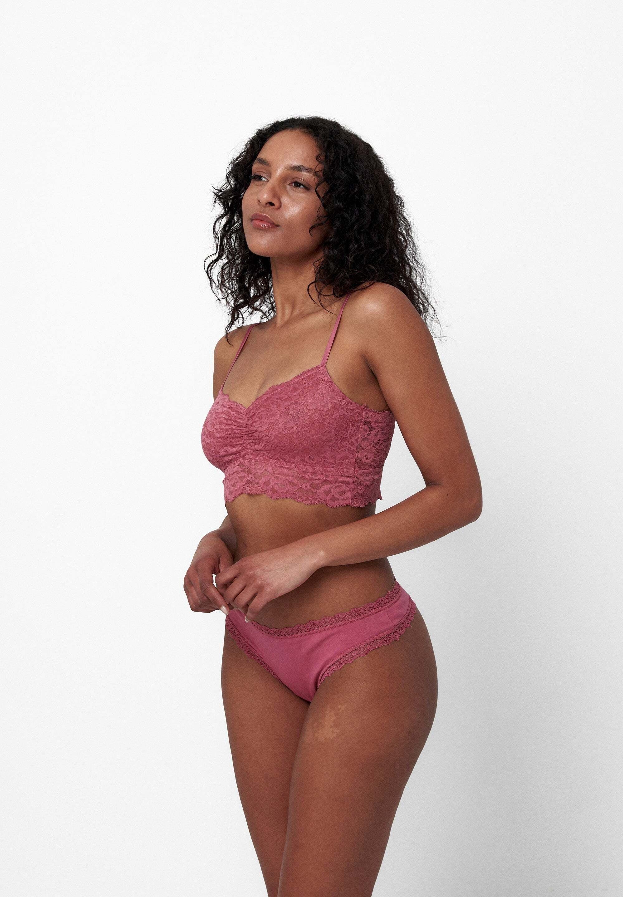 SNOCKS Bustier Spitzen-BH Damen (1 Stück, 1-tlg., 1 Stück) Soft Bustier ohne Bügel aus Spitze, Dessous – Bild 3 von 5