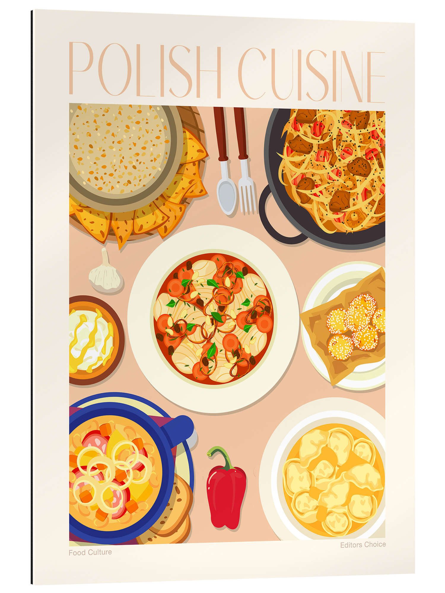Posterlounge Wandbild Traditional Food - Polish Cuisine, Editors Choice, erhältlich als Poster, Leinwandbild, Wandsticker oder Acrylglasbild