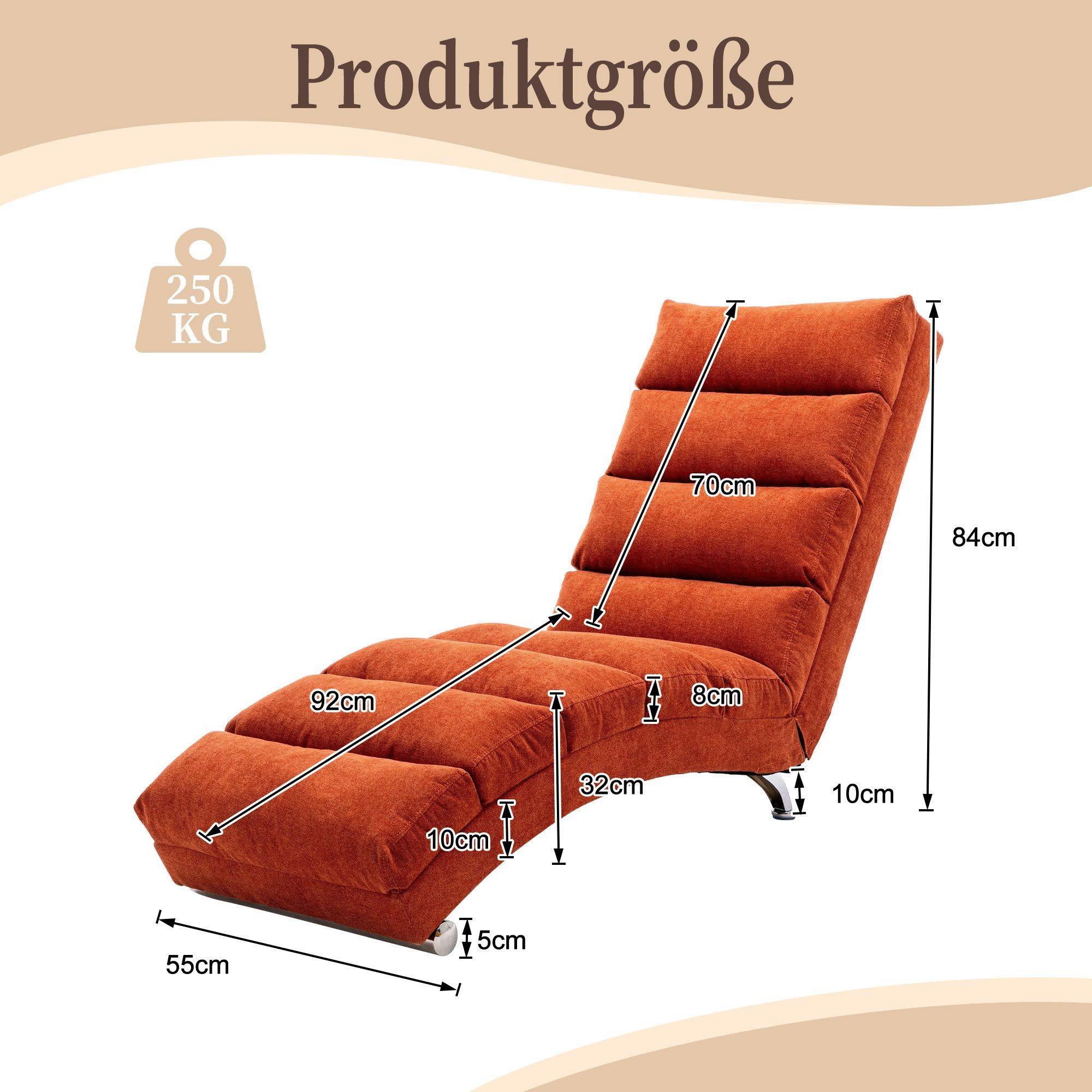 LVHOM Relaxsessel Sackleinen Massage-Liege INDOOR PREMIUM (Ergonomische Fernbedienungs-Steuerung, Sanfte Massageprogramme mit Fernbedienung, Schwerlastfähig bis – Bild 3 von 5