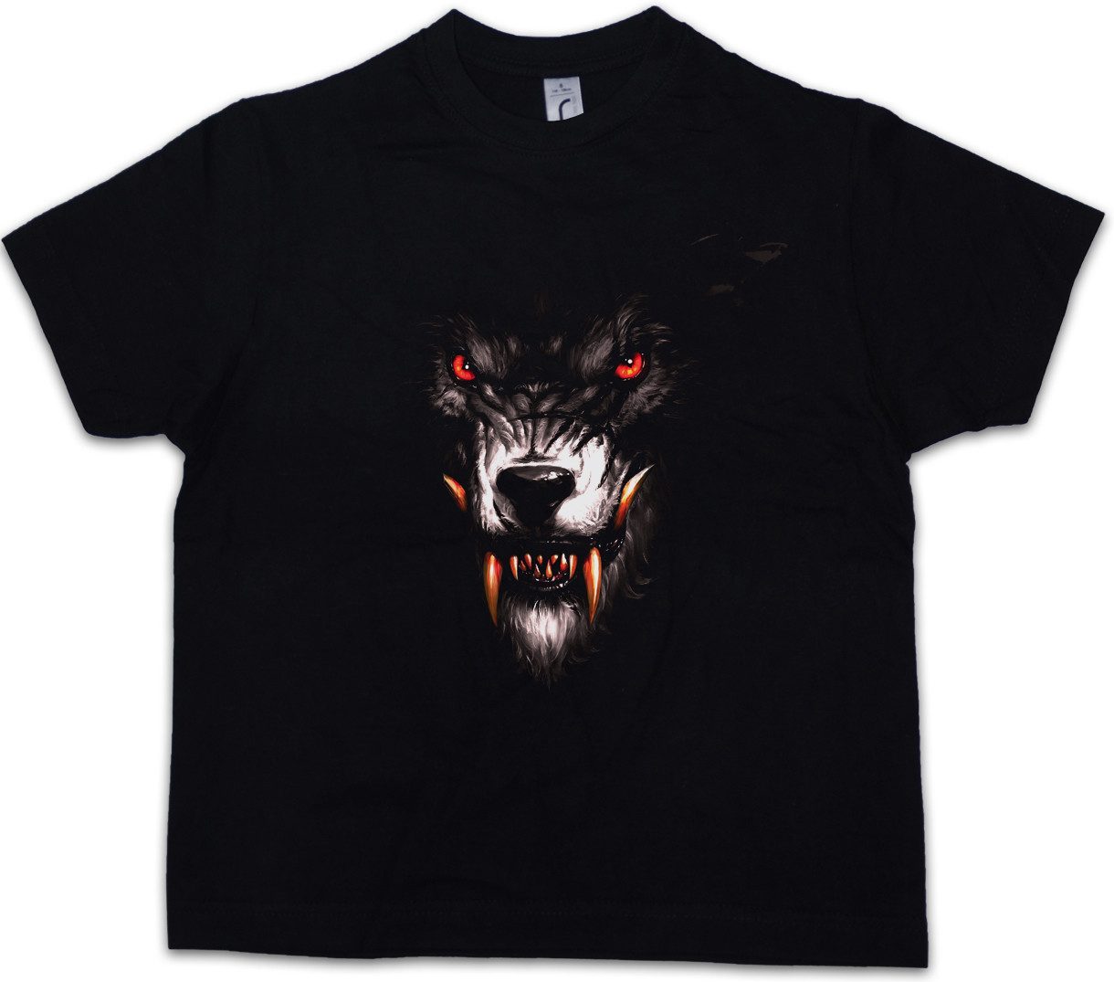 Print-Shirt Werewolf Kinder T-Shirt Wölfe Mond The Werwolf Horror Das Howling Tier