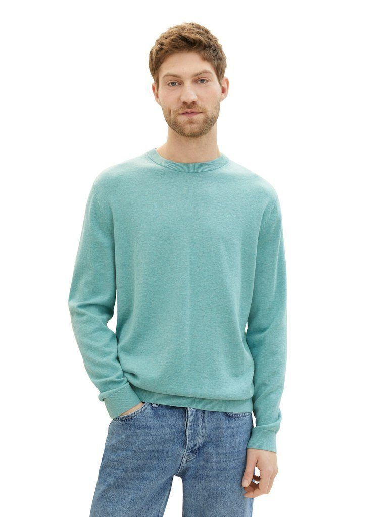 Tom Tailor Herren Rundhals Pullover BASIC CREWNECK KNIT - Relaxed Fit günstig online kaufen
