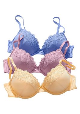 petite fleur Push-up-BH (Packung, 3 Stück) mit Bügel, Dessous