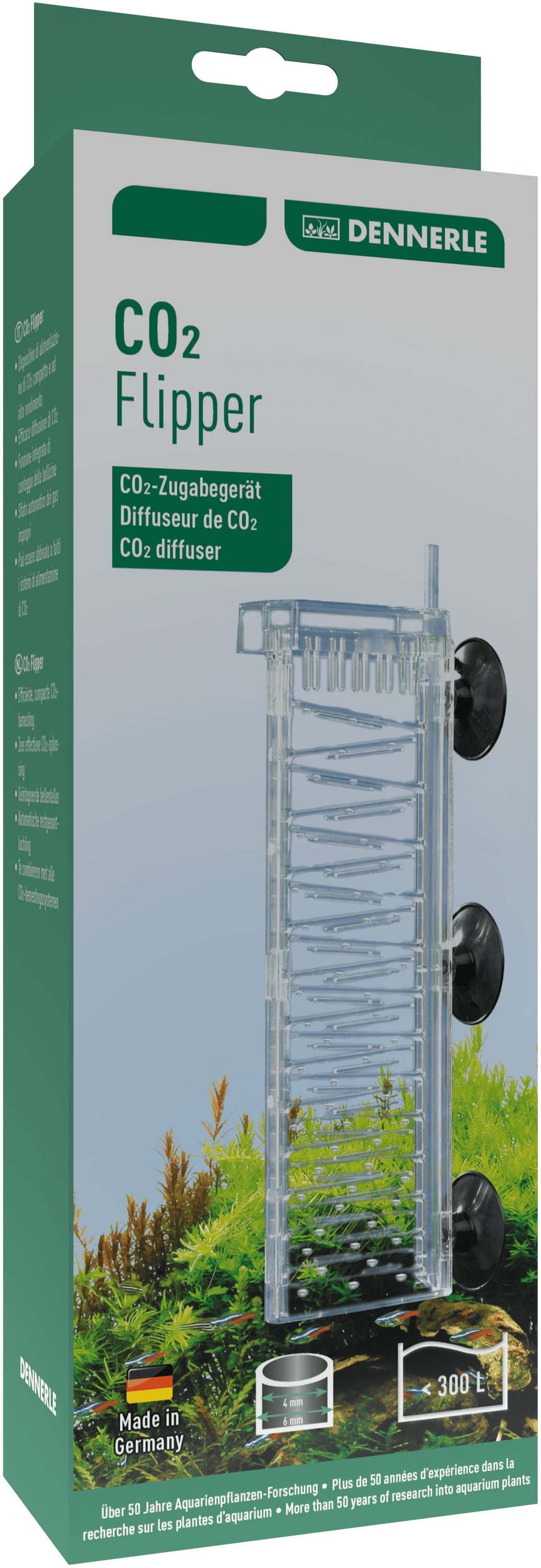 DENNERLE CO2 Diffusor CO2 Flipper, 300 l, für Aquarien bis 300 l