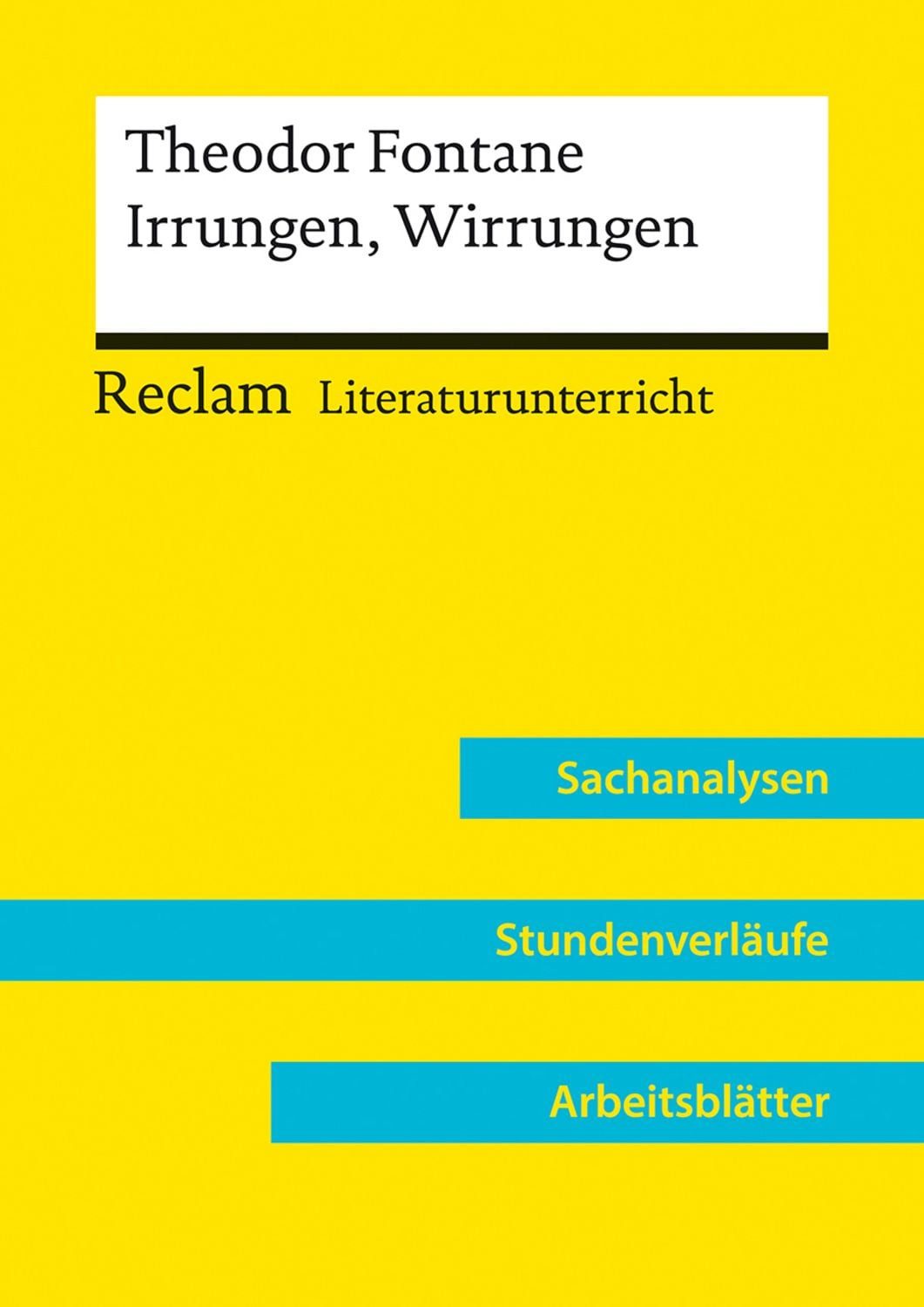 Theodor Fontane: Irrungen, Wirrungen (Lehrerband) / Wilhelm Borcherding