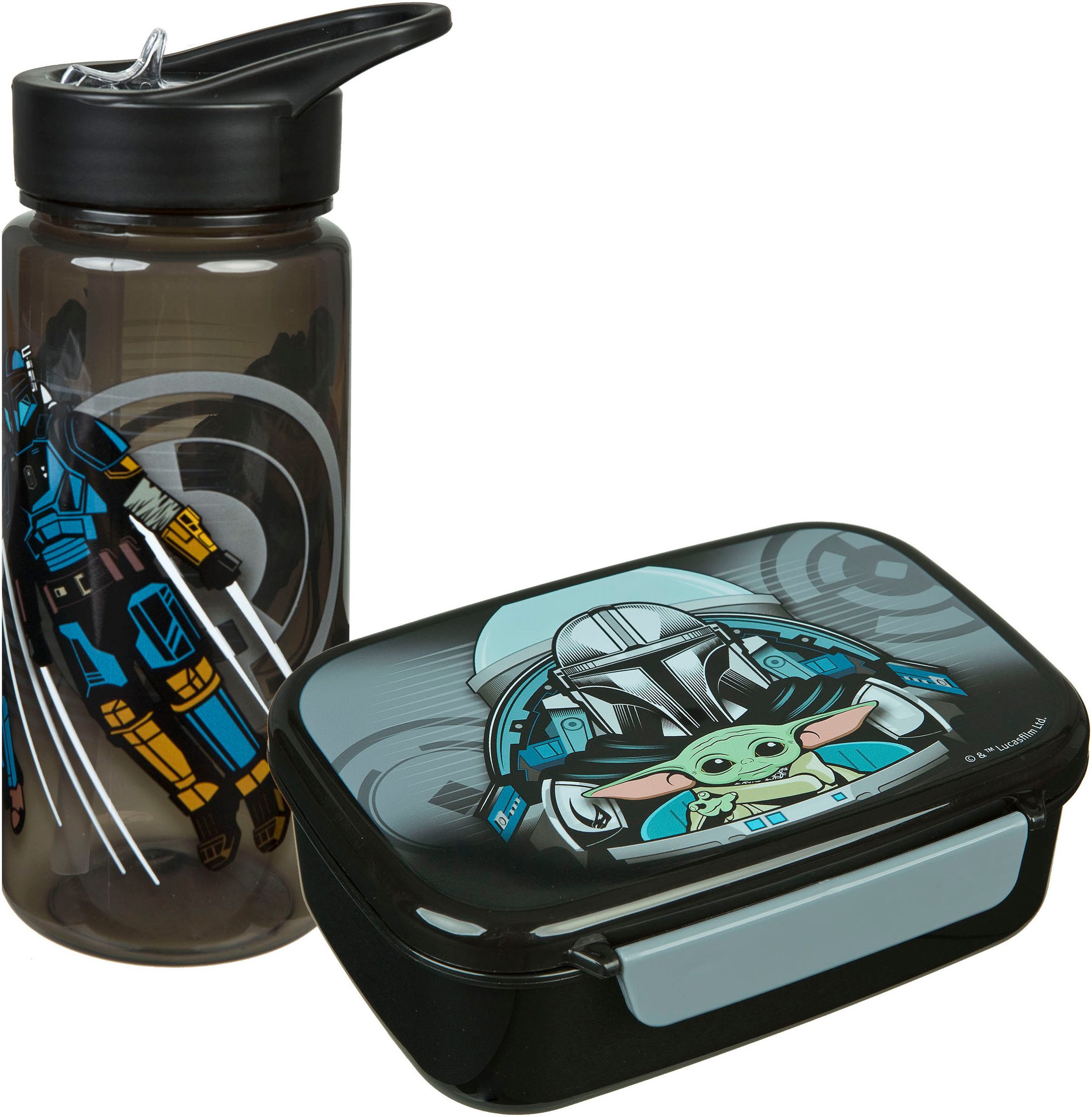 Scooli Lunchbox Star Wars, (Set, 2-tlg), mit Trinkflasche
