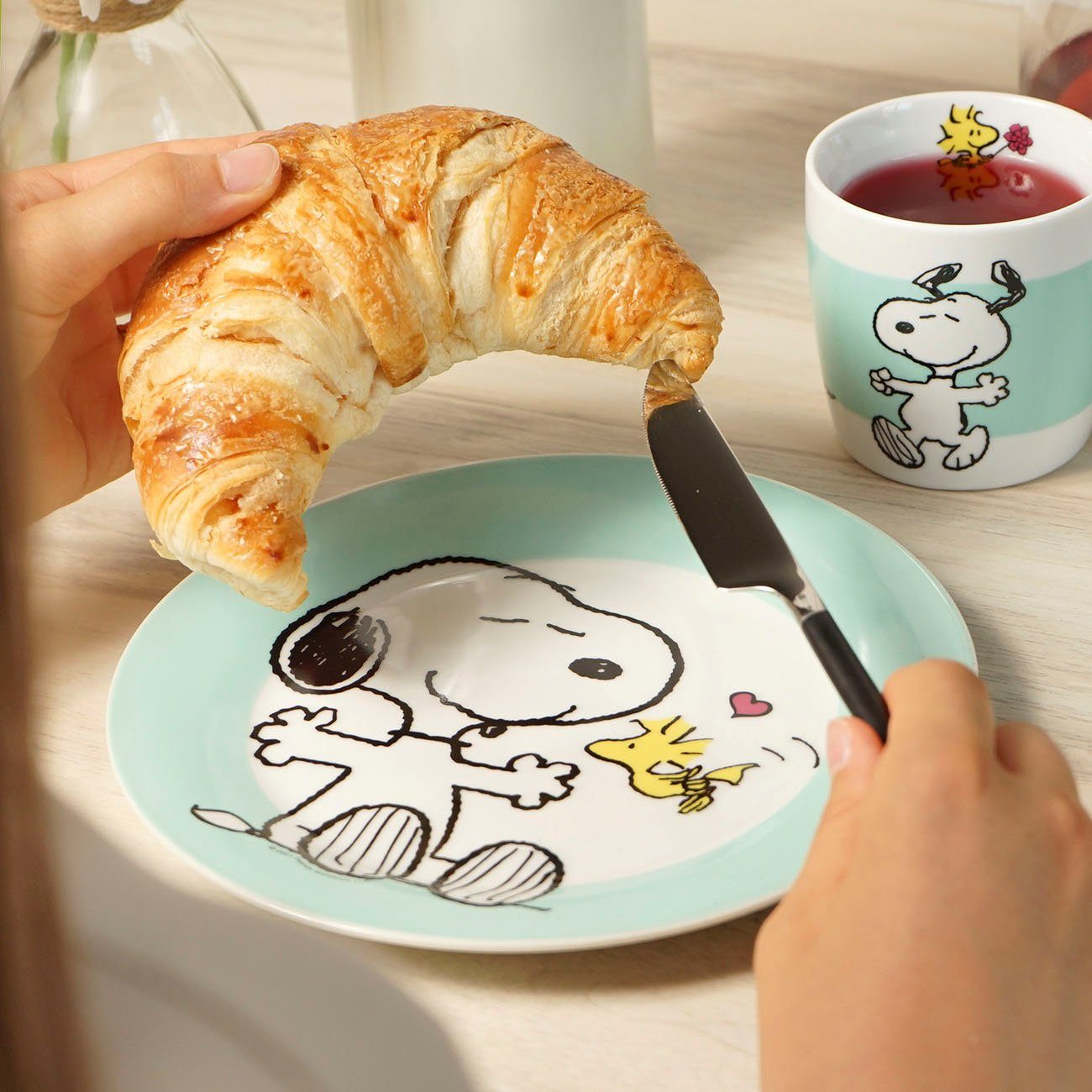 Geda Labels Kids GmbH 20,5cm Frühstücksteller Teller Snoopy