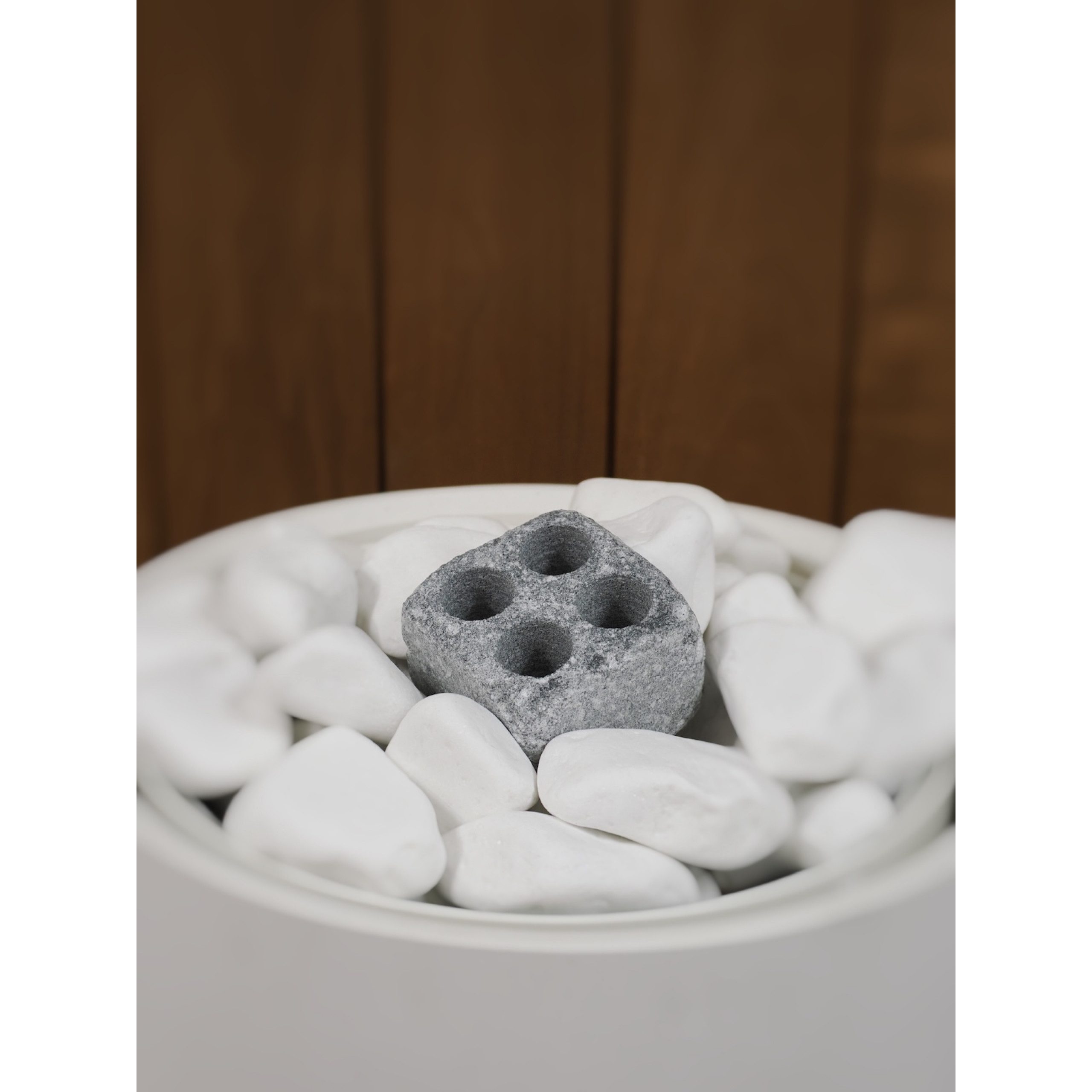 HUKKA Design Aufgusstopf Hukka Design Höyrykivi Dampfstein aus Speckstein für Saunaofen mit