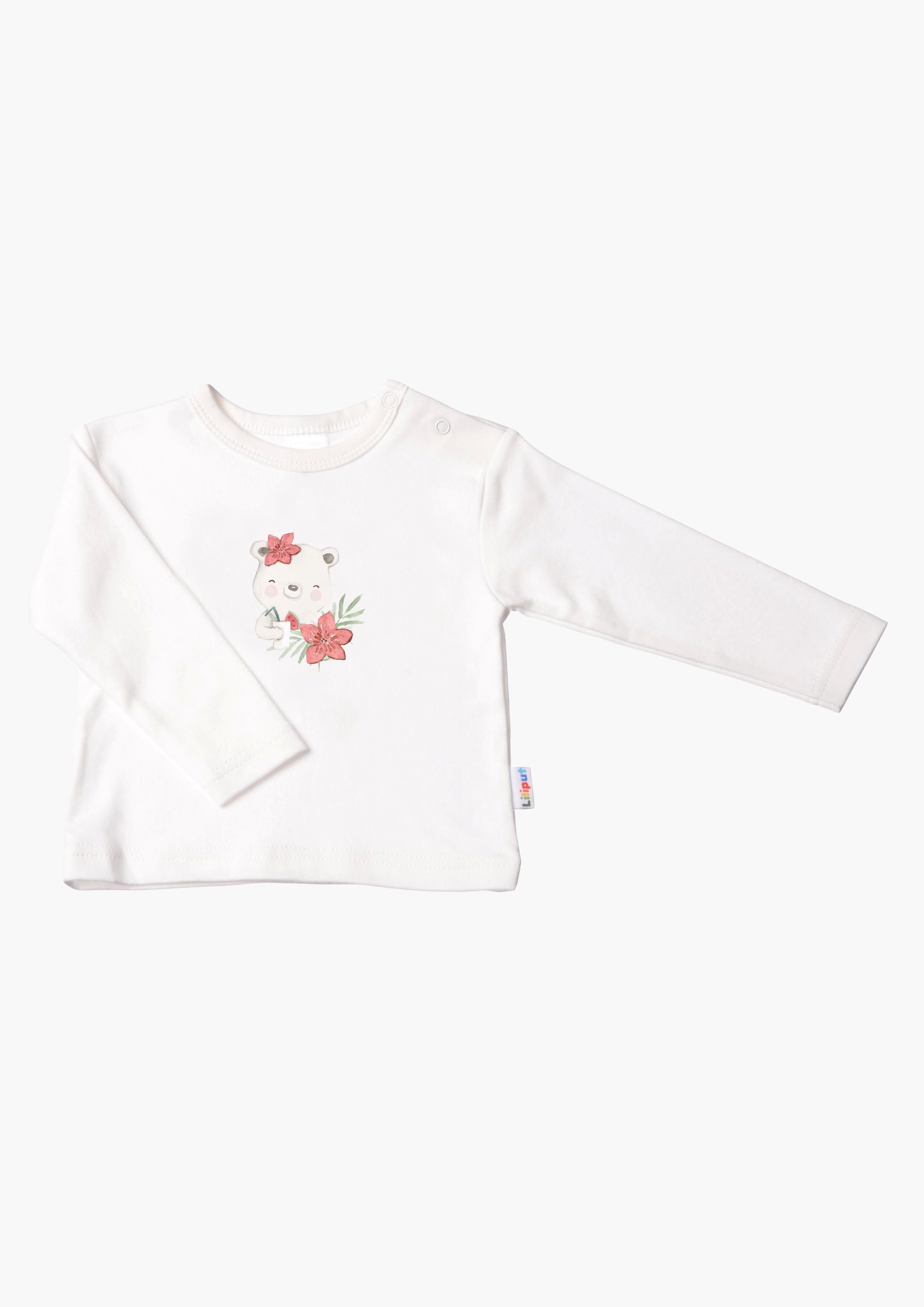 Liliput Langarmshirt Happy Bear mit Druckknöpfen auf der Schulter