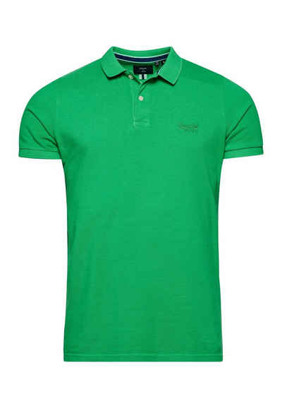 Superdry Poloshirt Superdry Herren Polo VINT DESTROY POLO Kelly Green Grün