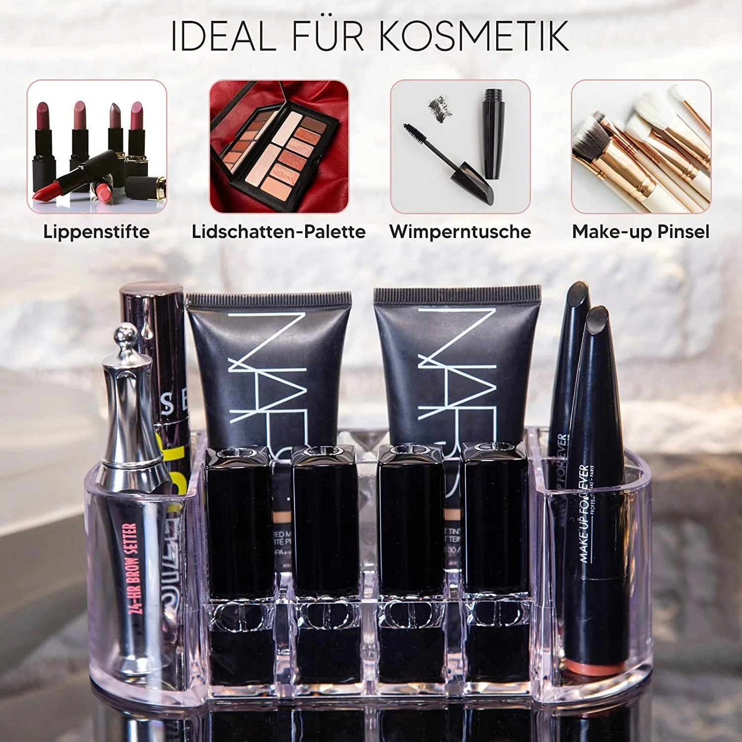 BOXUP Make-Up Organizer Salarot Make Up Organizer Schminktisch, Einzelartikel, 1-tlg., Vielseitig einstzbar, perfekt organisiert