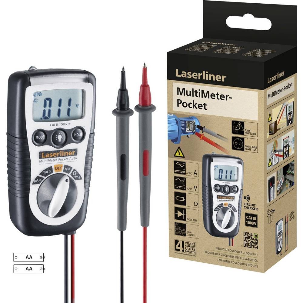 LASERLINER Multimeter MultiMeter-Pocket Hand-Multimeter 083.032E