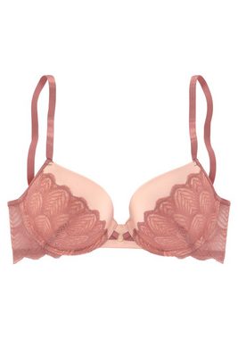 LASCANA Push-up-BH Belinda Cups aus schöner Satinware mit Spitze überzogen, sexy Dessous