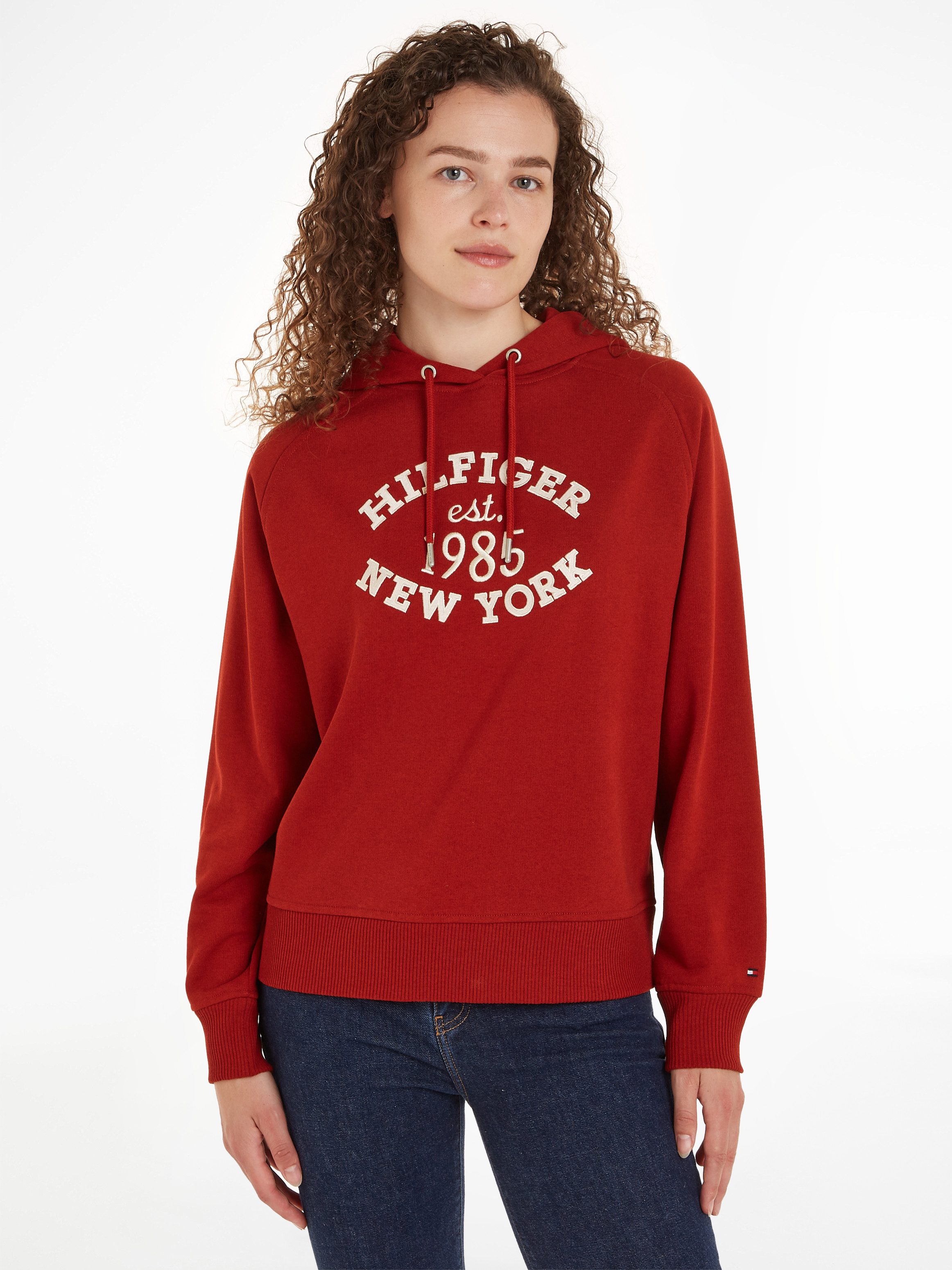 Tommy Hilfiger Kapuzensweatshirt MDRN REG VARSITY HOODIE mit Kapuze