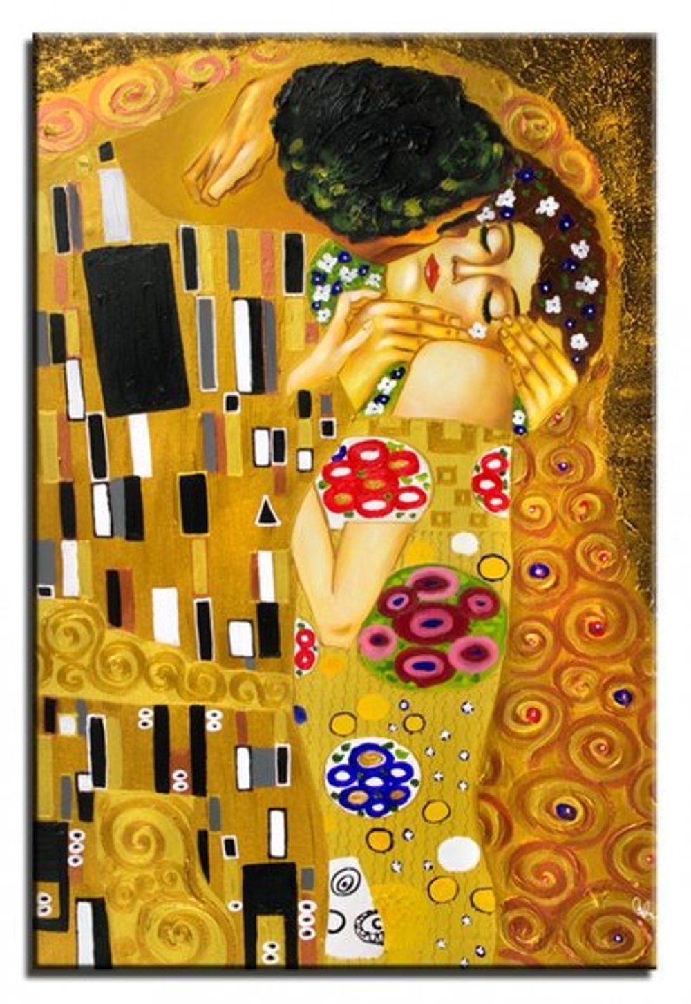 ein Unikat, Klimt handgearbeitet JVmoebel jedes Gustav Gemälde Bild »G02490«,