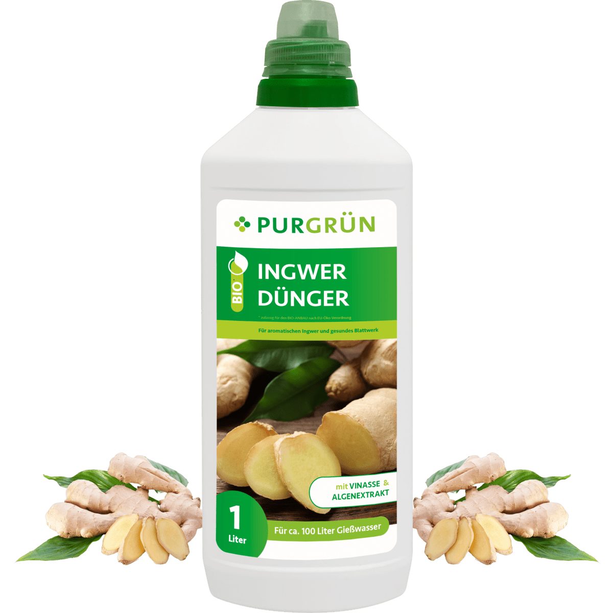 Purgrün Gemüsedünger Purgrün Bio Ingwer Dünger, NPK 4+1+7, Algenextrakt
