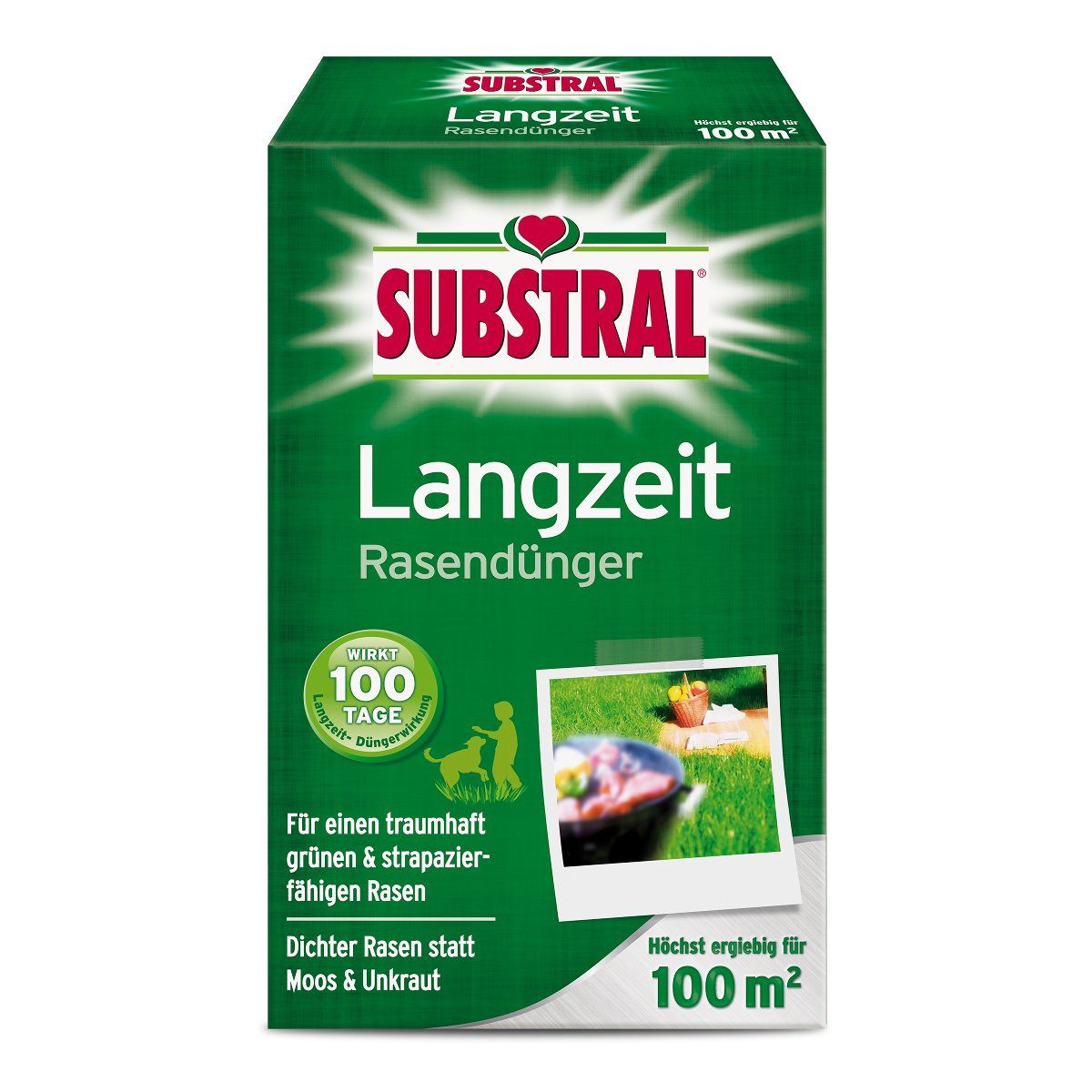 Substral Газонное удобрение Langzeit Rasen-Dünger, 2 kg
