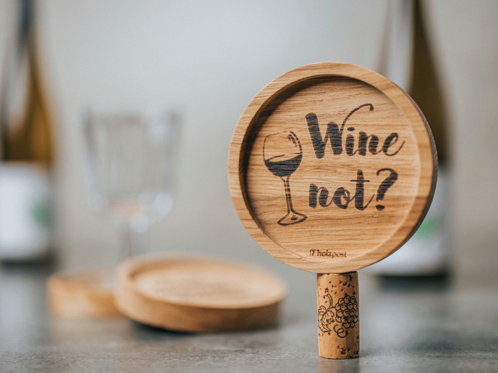 holzpost GmbH Platzset Untersetzer Santé Eiche 11,2cm