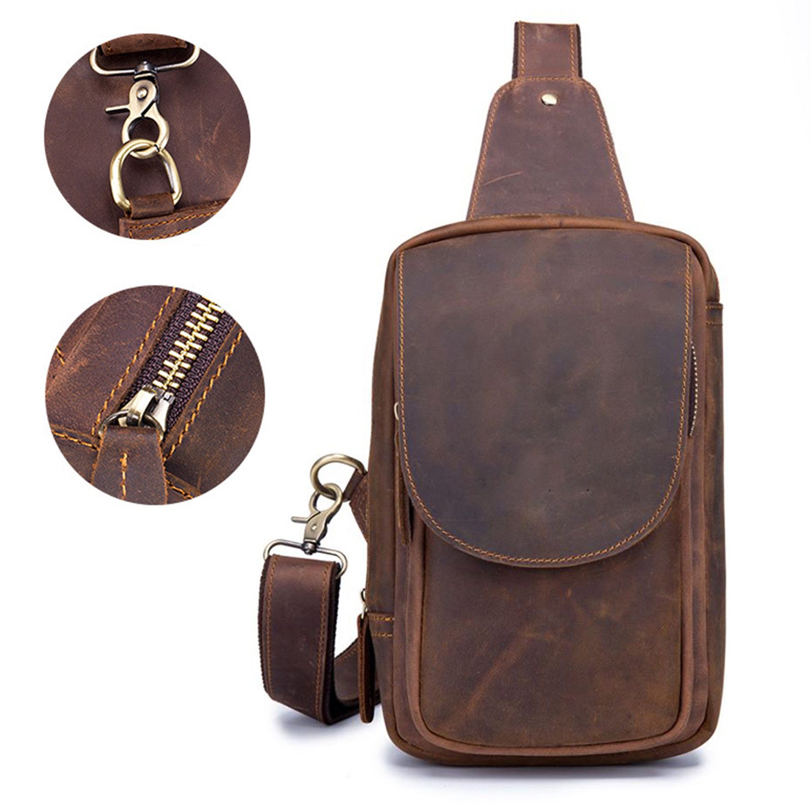 MODFU Schultertasche Brusttasche Kunstleder Handytasche Rucksack günstig online kaufen