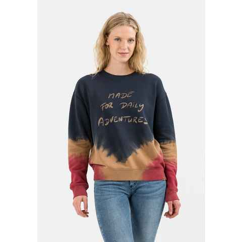 camel active Sweatshirt mit Dip-Dye-Effekt