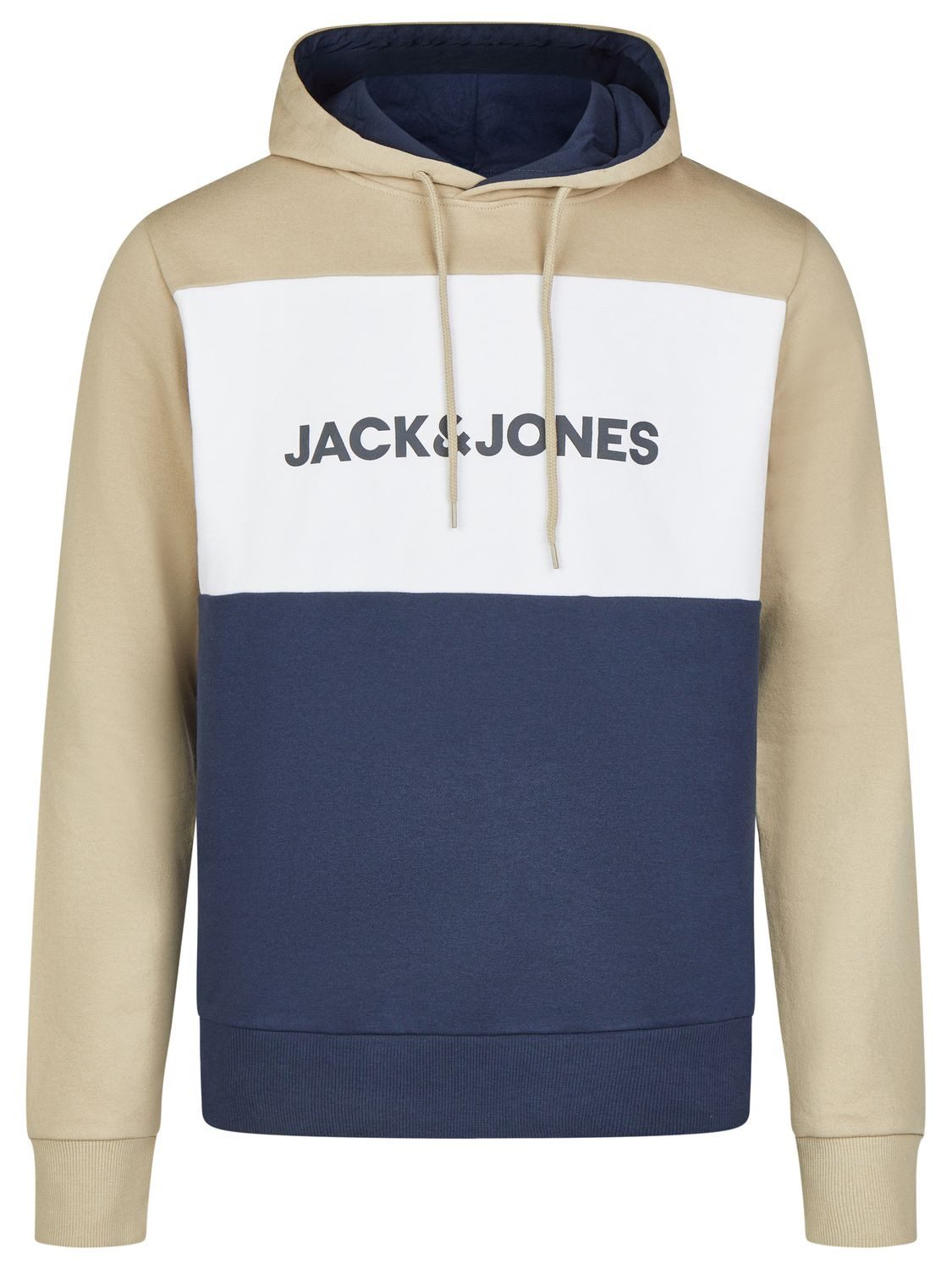 Jack & Jones Kapuzenpullover Herren Hoodie JWHLOGO BLOCKING Regular Fit Sweatshirt mir Kängurutasche