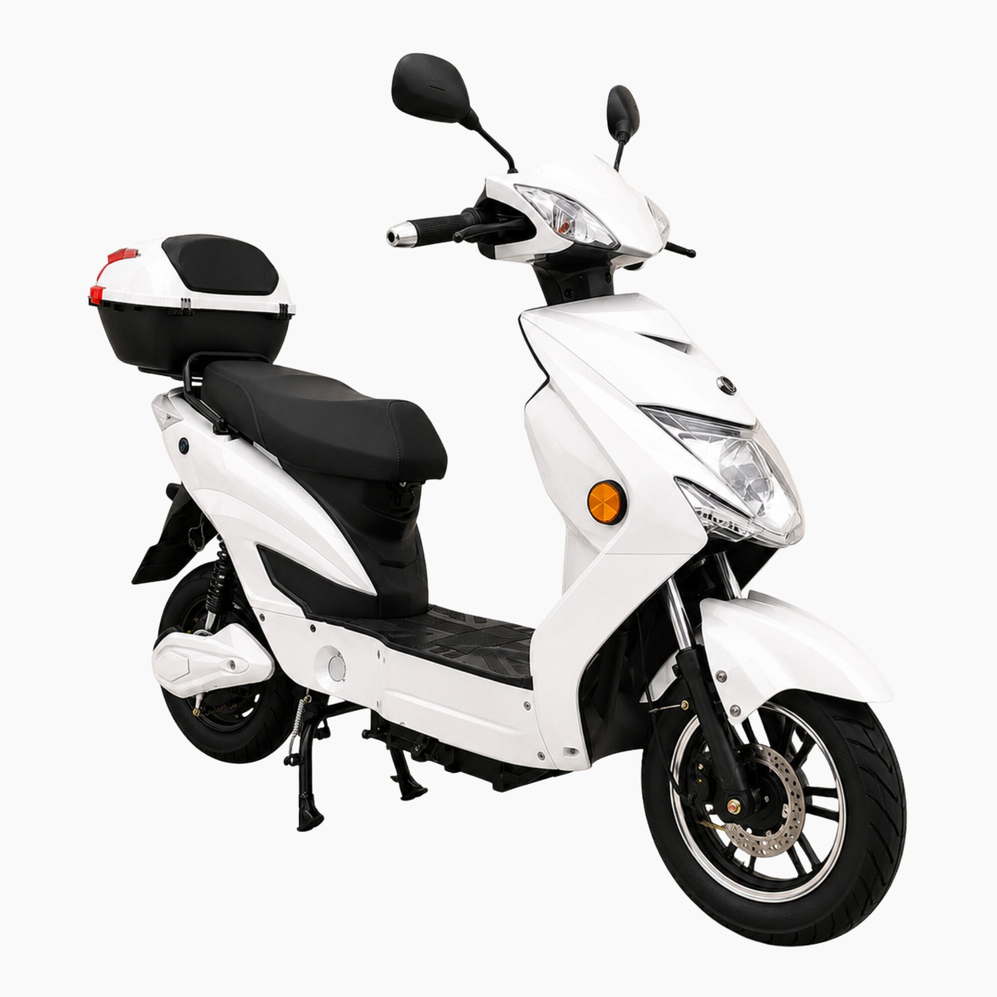 Urban Hopper E-Motorroller Elektro-Roller mit Straßenzulassung in Grau Urban Hopper Enjoy, 1000 W, 25 km/h, Reichweite ca. 75 km mit LED, Scheibenbremsen Inklusive Top-Case