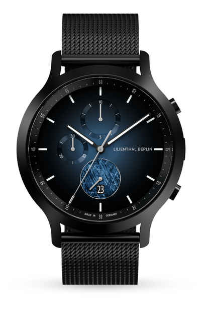 Lilienthal Berlin Chronograph Chronograph LE Meteorite IV - Mesh Schwarz