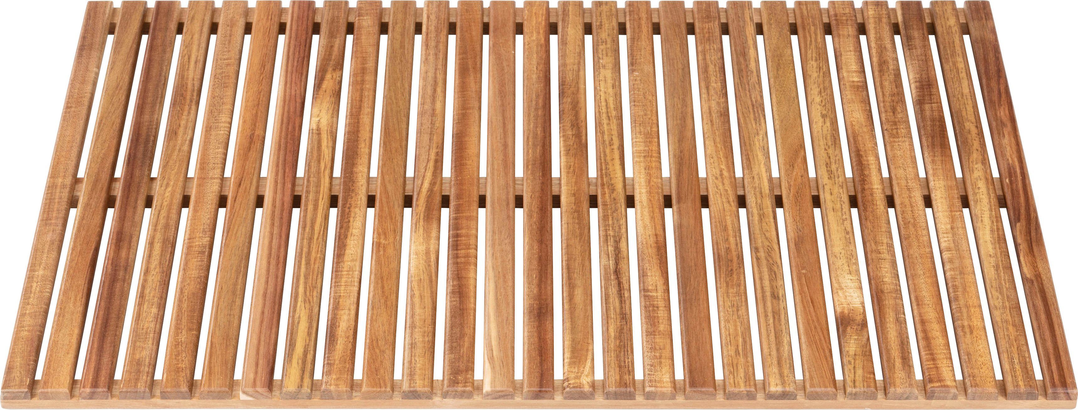 WENKO Saunabodenrost Acacia, Höhe 25 mm, rechteckig, BxL: 55 x 85 cm