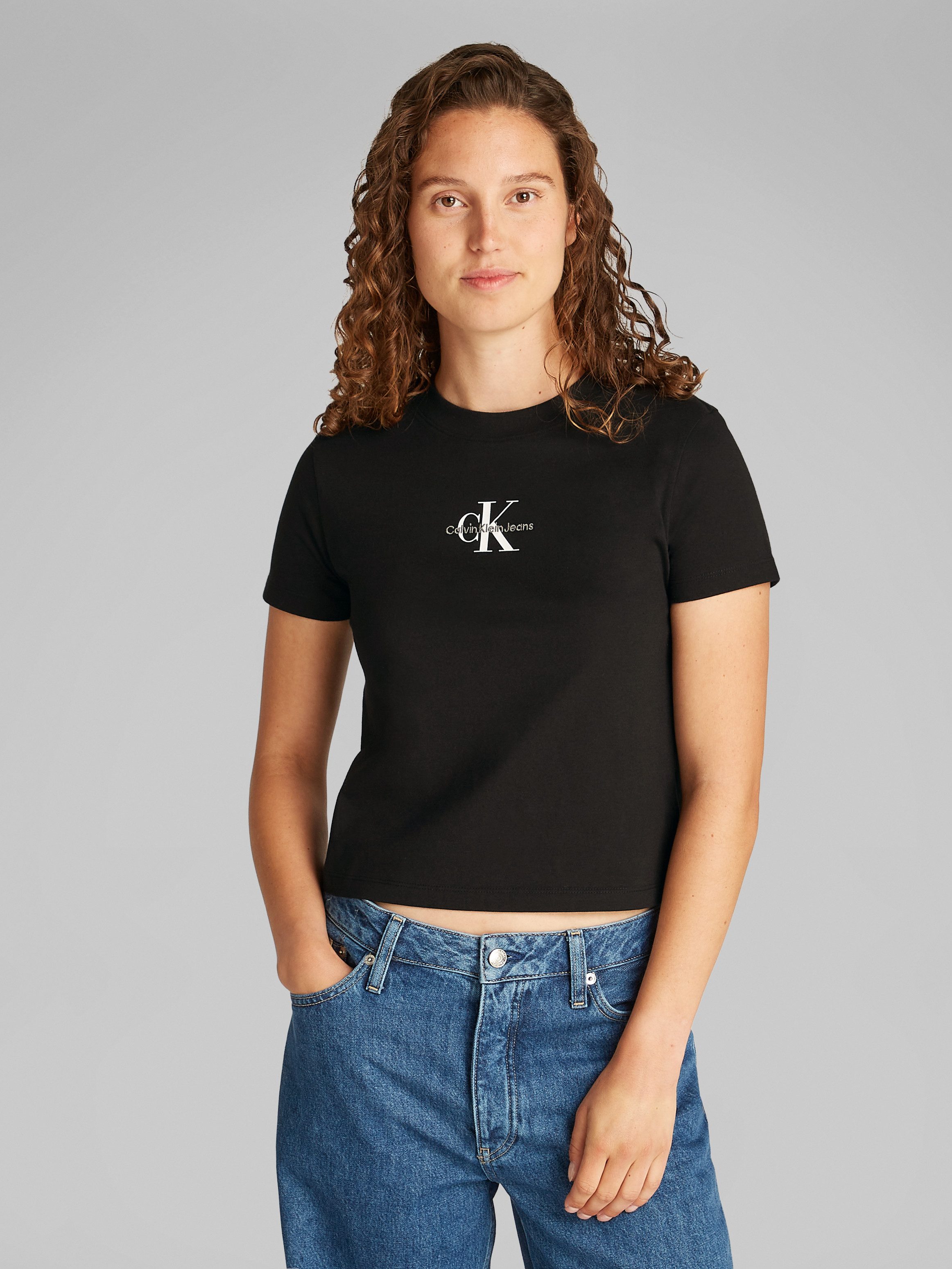 Calvin Klein Jeans T-Shirt MONOLOGO BABY TEE mit Logo