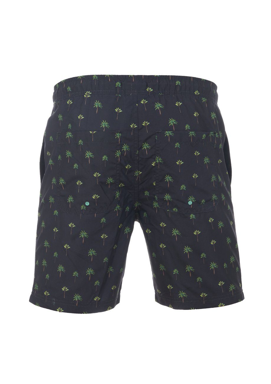 Green Black-Flashy RIVKai riverso Badeshorts Sportshorts (64005) Herren Badehose Kordelzug mit (1-St) Fit Regular