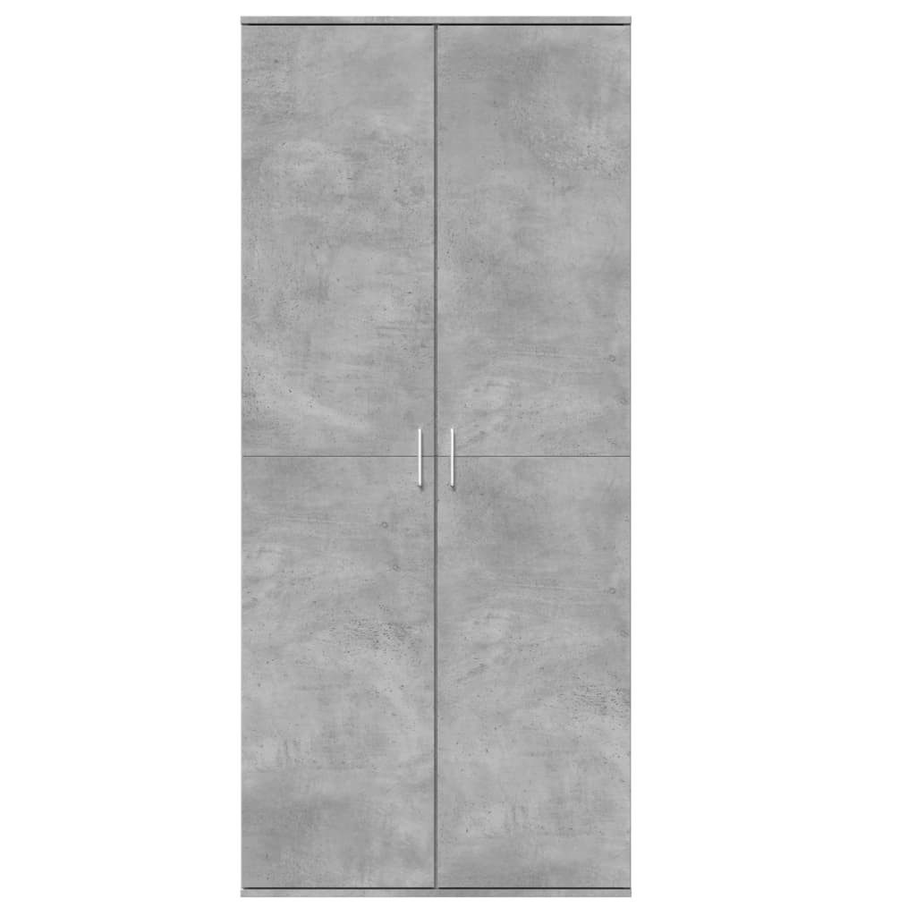 vidaXL Fächerschrank Highboard Betongrau 80x35x180 cm günstig online kaufen