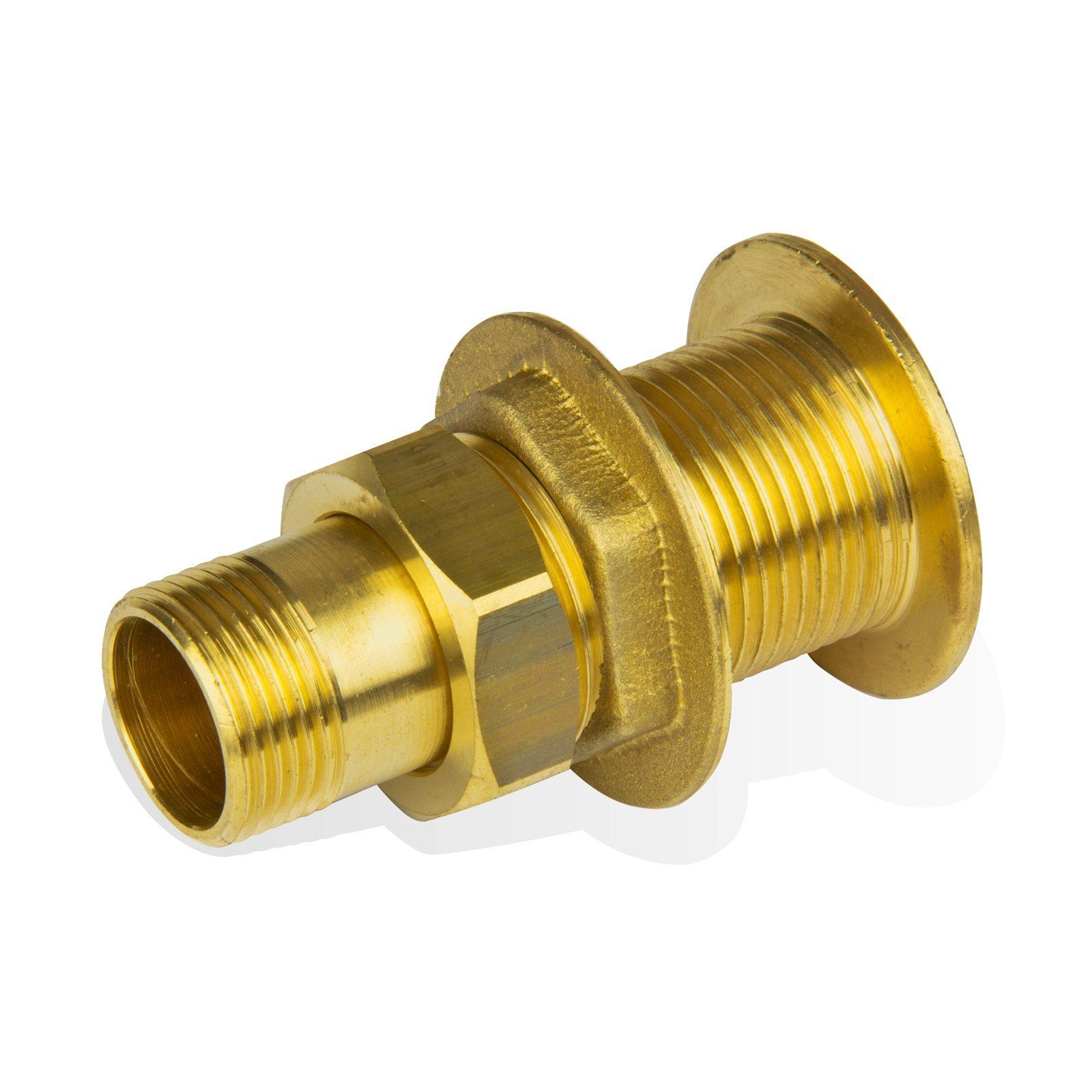 Gewindefitting Behälter-durchführung 1/2" DN15 Messing