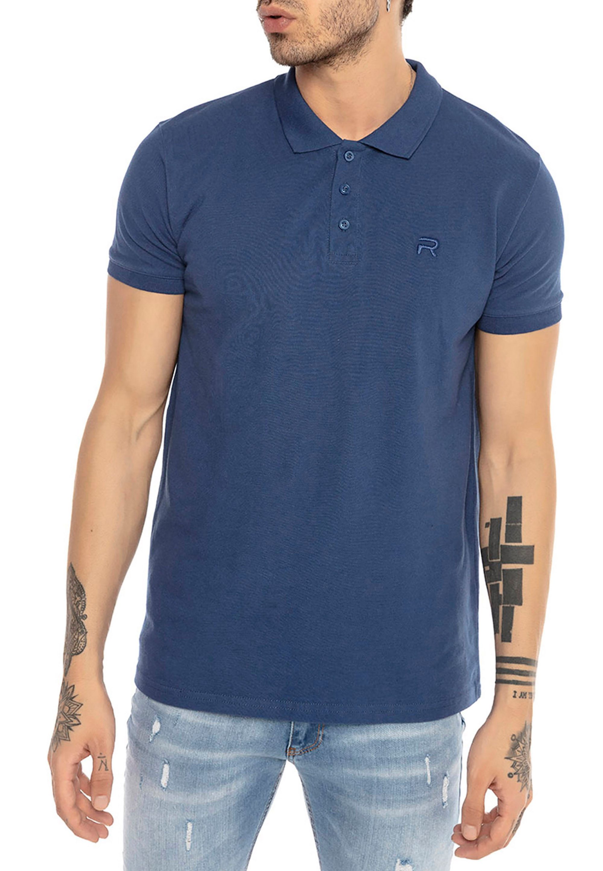 RedBridge Poloshirt mit Logo-Stickerei – Klassischer Kragen, Regular Fit, Baumwolle