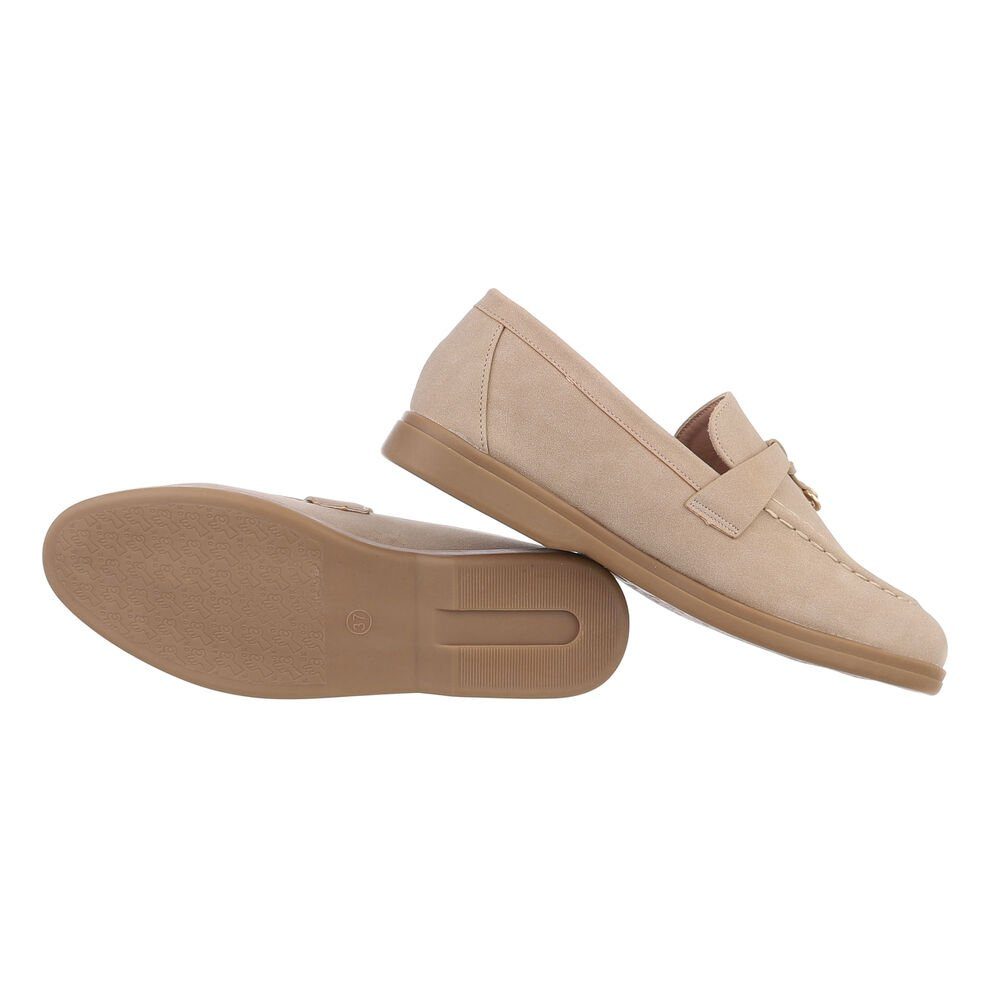 Ital-Design Damen Mokassins Freizeit Slipper (85743997) Blockabsatz Mokassi günstig online kaufen