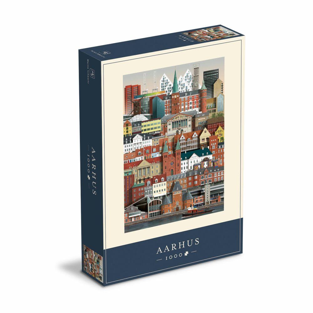 Martin Schwartz Puzzle Aarhus 50 x 70 cm, 1000 Puzzleteile